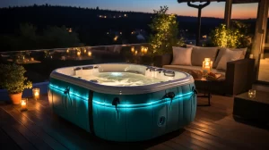hot tub with led lights