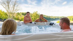 Outdoor hot tub